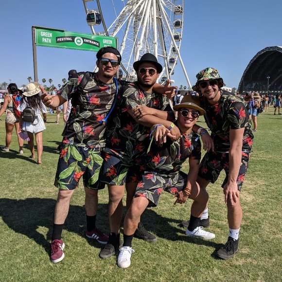 Tropical Floral Print Shorts - Picture 2 of 5